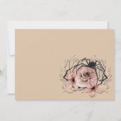 Invitation Edgy Floral Boho Wicked Affair Halloween (Dos)
