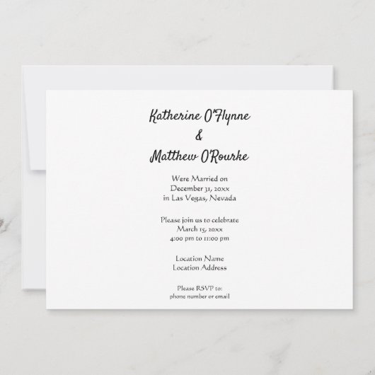 Invitation Édifice Northern Lights (Dos)