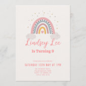 Invitation Editable 1st 2nd 3rd 9th 10th 20th 30th Birthday (Devant)