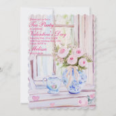 Invitation éditable à la fête du thé de la Saint-V (Devant)