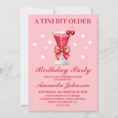 Invitation Editable A Tini Bit Ancien Martini fête d'annivers (Devant)