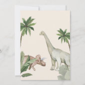 Invitation Editable "AGE" Dinosaurs Trex Wild Birthday (Dos)