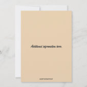 Invitation Editable Automne Breeze Fleurs sauvages (Dos)