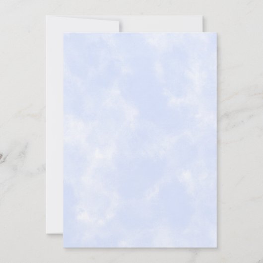 Invitation Editable Blue Cloud Baby Boy Baptism (Dos)