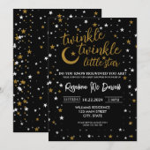 Invitation EDITABLE Brille Brille Petite Étoile, Shower Garço (Devant / Derrière)