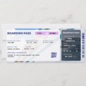 Invitation Editable Cruise Ticket Surprise Boarding Pass (Dos)