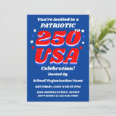 Invitation éditable de célébration patriotique des (Debout devant)
