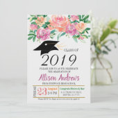 Invitation Editable d'obtention du diplôme - (Debout devant)