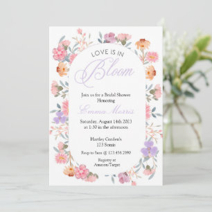 Invitation ÉDITABLE, Fête des mariées de jardin, Mariée