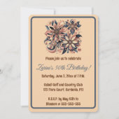 Invitation Editable Flowers and Swirls (Devant)