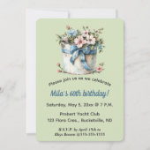 Invitation Editable Flowers in a Bucket  (Devant)