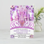 Invitation Editable Four ever une princesse 4e anniversaire I (Debout devant)