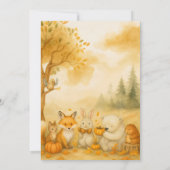 Invitation Editable Gender Neutral Fall Woodland Baby Shower (Dos)