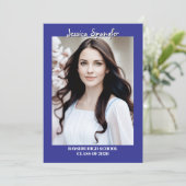 Invitation Editable Graduation Announcement - Double Sided (Debout devant)