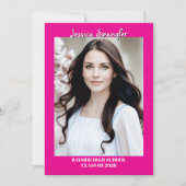 Invitation Editable Graduation Announcement - Double Sided (Devant)