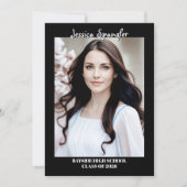 Invitation Editable Graduation Announcement - Double Sided (Devant)