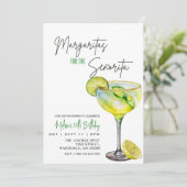 Invitation Editable Margarita Anniversaire Invitation, Margar (Debout devant)