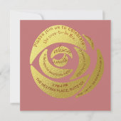 Invitation Editable Modern Dusty Rose Bride to Be Party Invit (Devant)