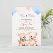 Invitation Editable Moderne Espagnol Genre Reveillez Invitati (Debout devant)