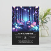 Invitation Editable Moderne Woodland Digital Anniversaire (Debout devant)