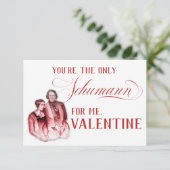 Invitation EDITABLE musique classique avec Schumann Valentine (Debout devant)