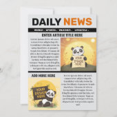 Invitation Editable Newspaper Article Template (Devant)