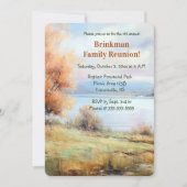 Invitation Editable Park Landscape Family Reunion (Devant)