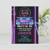 Invitation éditable pour fête d'anniversaire 80 an (Debout devant)