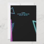 Invitation éditable pour fête d'anniversaire 80 an (Dos)