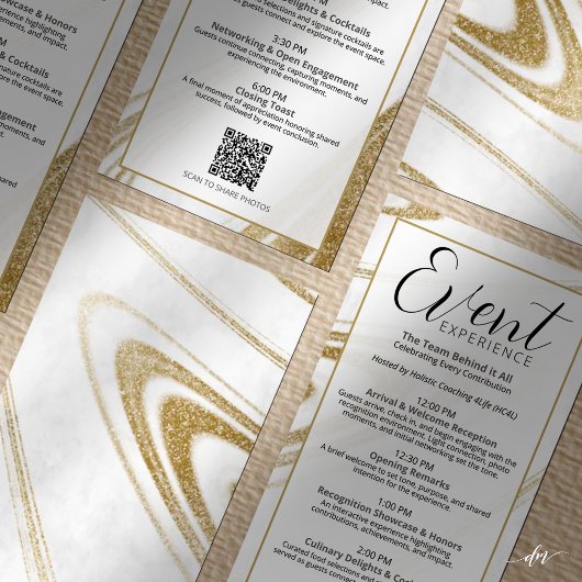 Invitation Editable Recognition Event Program
