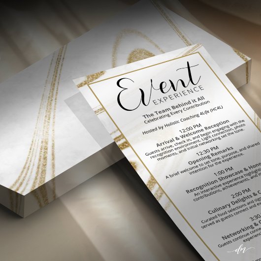 Invitation Editable Recognition Event Program