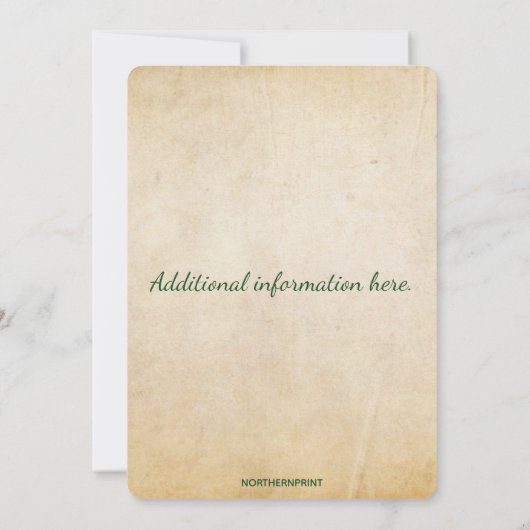 Invitation Editable Red Berries and Green Branches Christmas (Dos)