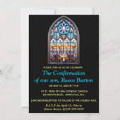 Invitation Editable Religious Event Stained Glass Window (Devant)