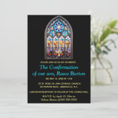 Invitation Editable Religious Event Stained Glass Window (Debout devant)