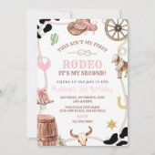 Invitation Editable Rodeo Birthday invitation-rodeo party-cow (Devant)