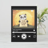 Invitation Editable Song Music Player Template (Debout devant)