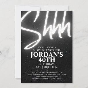 Invitation Editable, Surprise Party, Surprise Birthday invita