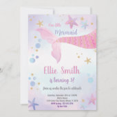 Invitation Editable Under the Sea Party Card for Girls (Devant)