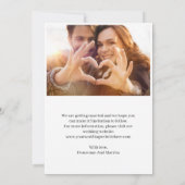 Invitation Editable Wedding Save the Date Card – Modern Minim (Dos)