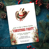 Invitation Editable Wild West Christmas party digital Invites