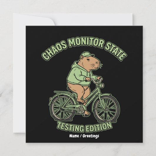 Invitation Édition de test de l'état du moniteur de chaos de (Devant)
