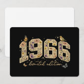 Invitation Édition limitée 60e anniversaire Floral 1966 (Devant / Derrière)