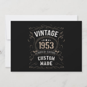 Invitation Édition limitée vintage 1953 sur mesure