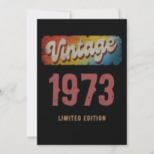 INVITATION ÉDITION LIMITÉE VINTAGE 1973 PERSONNALISÉE