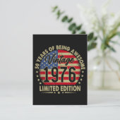 Invitation Édition limitée Vintage 1976 50 ans (Debout devant)