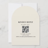 Invitation Éditorial Mariage Photo Ivory (Dos)