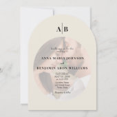 Invitation Éditorial Mariage Photo Ivory (Devant)