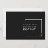 Invitation Éditorial moderne | Célébration des diplômes (Dos)