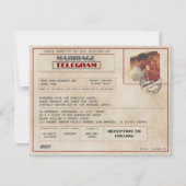 Invitation Editorial Photos Vintage Wedding Old-Fashioned (Devant)