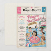 Invitation éditoriale pour la fête de la princesse (Devant / Derrière)